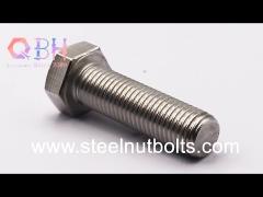 ANSI 304 Stainless Steel Hex Bolt M3 - M20 Size Customized specifications