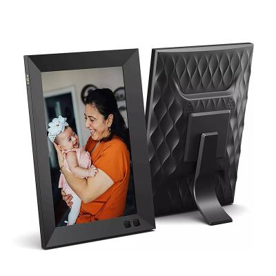 China Superlieur 32GB WiFi Digital Picture Frame Wooden Photo Frame 10 inch, Electronic Picture Frame with IPS Touch Screen, Instantly Share Picture for sale