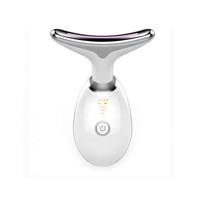 China Hot Selling Anti-Puffiness Products EMS Vibration Neck Lift Device Skin Beauty Machines Facial Device Machine Face Manager for sale