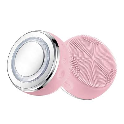 China Factory Direct Selling Acne Treatment Facial Massage Cleansing Sonic Rechargeable Silicone Face Cleansing Brush Facial Remover for sale