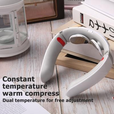 China Hot Selling Two Mini U Shape Portable Home Radio Neck Massage 360 ​​Infrared Physiotherapy Pulse 4D Neck Kneading Massager for sale