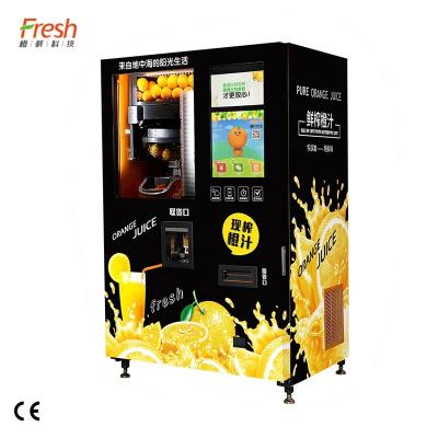 China Orange Automatic Snacks Factory Black Juicer Vending Machine Fresh for sale