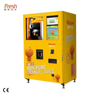 China Yellow snack factory oranges vending machine with cash payment for sale