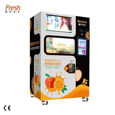 China Zinc Alloy Metal Freshness Vitamin C Orange Squeezed Vending Machine for sale