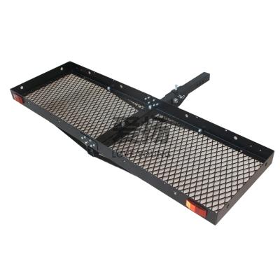 China Foldable Heavy Duty Cargo Carrier Hitch Receiver Cargo Carrier Universal Hitch Receiver Cargo Rack for sale