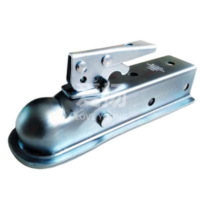 China Durable Steel Truck Trailer Couplers For 2 Inch Ball 3500lbs Caravan Coupler Hitch for sale