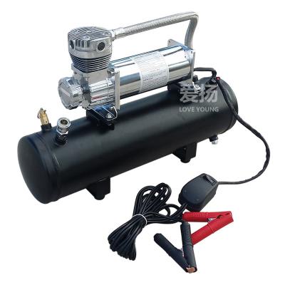 China Tire pressure monitor air source kit 12v 200psi air suspension compressor with air tank pressure switch for car wash for sale