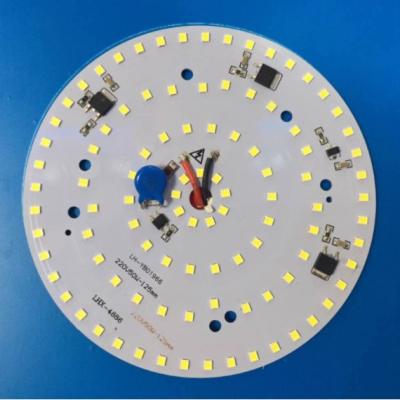 China aluminum 5w 8w 10w 15w ac12v led bulb light round pcba for sale