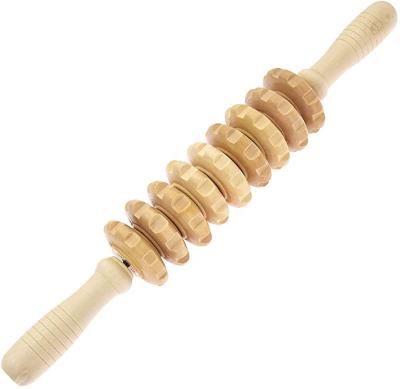 China High Quality Five-Piece Set Wooden Body Massager Roller Body Massager Care Relaxation for sale