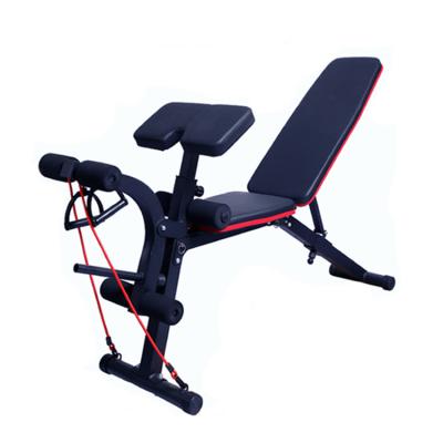 China Drop Elastic Fashionable Exercise Slope Body Workout Strength Training Foldable Weightlifting Bench for sale