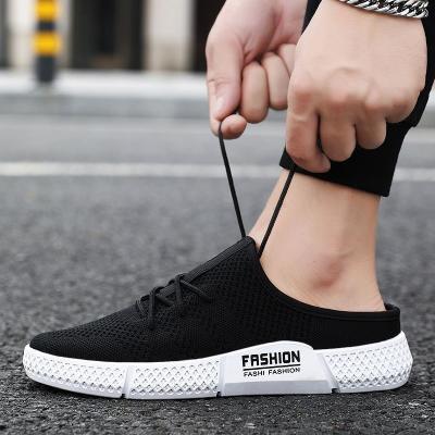 China Fashion Summer Luxury Men's Breathable Sandals Slides Breathable Mesh Upper Men Casual Shoes For Anti-odor Loafers Slippers for sale