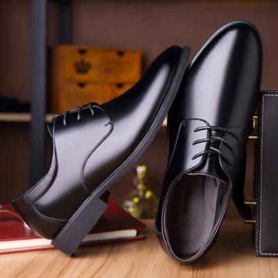 China Factory Price High Quality Waterproof PU Office and Career Wedding Leather Shoes Leather Trim Men Formal Elegant Shoes for sale