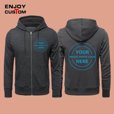 China Anti-wrinkle Hoodies custom logo plus size mens hoodies and sweatshirts custom printed high quality cotton zipper custom hoodie for sale