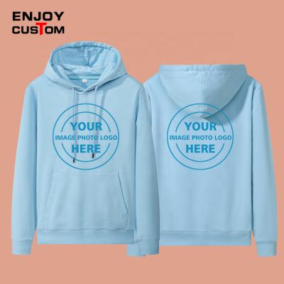 China Custom high quality plain hoodie cotton thick hoodie Anti-wrinkle pullover pullover print logo crewneck all over Customized hoodies for sale