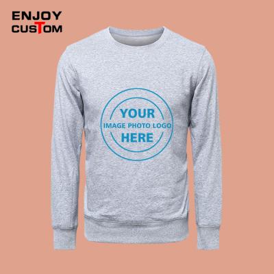 China Anti-Wrinkle Custom 100% Pure Cotton Men's Long Sleeve Sweatshirt Custom Logo Sweatshirt for sale