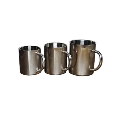 China Durable Coated Mug 11oz Stainless Steel Mug With Handle Sublimation Empty Mug for sale