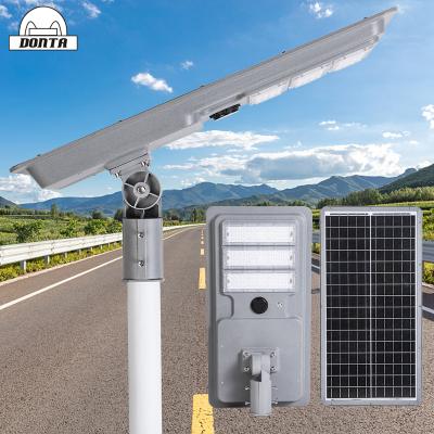 China Outdoor Garden High Lumen Integrated All In One Led Solar Powered Street Light 50W 80W 100 Watt for sale