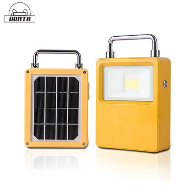 China Portable Super Bright Waterproof USB 10W 20W 18650 Battery Solar Powered Rechargeable Led Work Light for sale