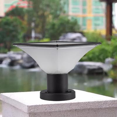 China Waterproof Outdoor Led Solar Powered Garden Base Pathway Wall Fence Pillar Post Light for sale