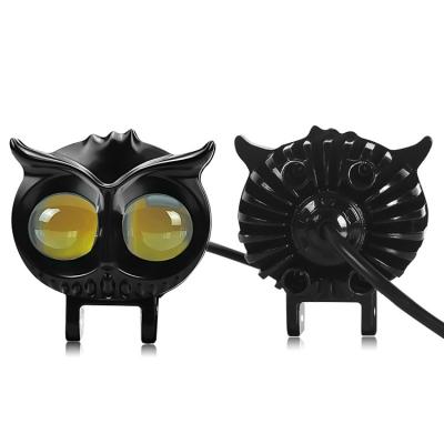 China OWL Design 2 LED Motorcycle Headlight Energy Saving High Low DC9-80V 20W Driver-Beam Motorbike Headlamp Led Fog Lights Yellow tiktok for sale