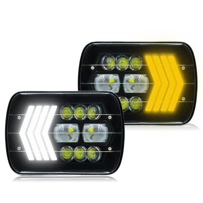 China Automotive Industry Auto Lighting System 80W Headlight For Vehicle Daytime Running Light Off-Road White Turn Yellow Signal Light for sale