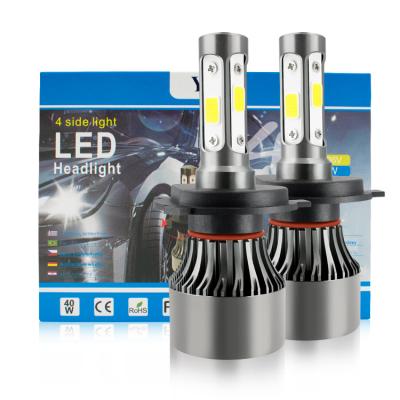 China Single projector 4side 8000lm x7 car H1 H3 H7 H11 880 HB3 HB4 9005 9006 strong wholesale led headlight H4 for sale