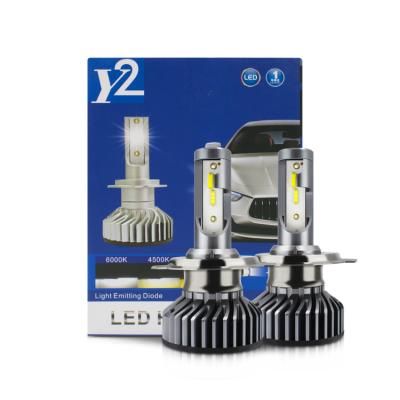 China Y2 H4 Led Headlight 36w 8000lm Auto Super Bright Car Led Headbulb h4 h11 9005 Dispenser h4 Automotive Car Headlights Y2 h4 for sale