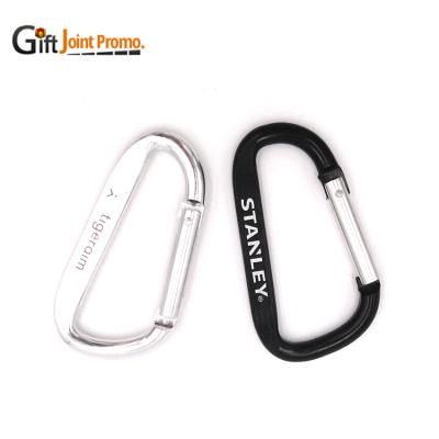 China Eco - Friendly Cheap Carabiner Flat D Shape Carabiner Hook Carabiner Snap Hook for sale