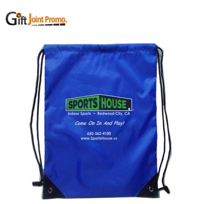 China Waterproof Recycled Polyester Backpack Customized Kids Backpack Polyester Nylon Suction String Bag for sale