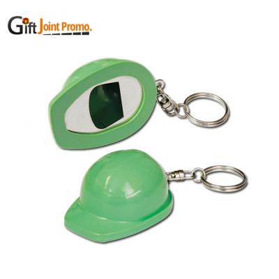 China Wholesale Plastic Viable Custom Head Chain Helmet Shaped Helmet Bottle Opener Beer Bottle Opener Keychain for sale