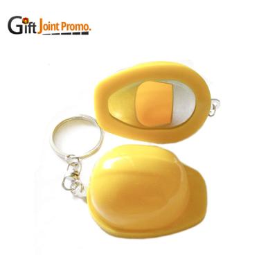 China Viable Wholesale Plastic Helmet Bottle Opener With Customized Key Chain Bottle Opener Key Chain for sale