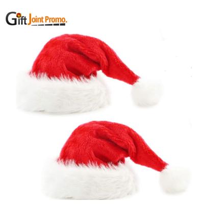 China Holiday Decoration Merry Christmas Christmas Hat Rabbit Fur Decorated Christmas Hat for sale