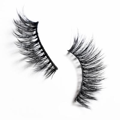 China Long Natural High Quality 3D Eyelashes 10 Pairs Korea Magnetic False Eyelashes 8D Mink Eyelashes for sale