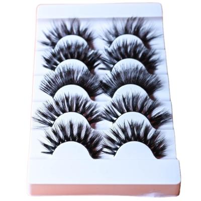 China Long Natural 5 Pairs Mixed Pack 3D Mink False Fake Eyelashes for sale