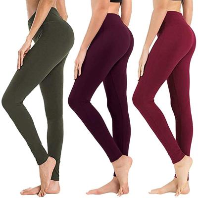 China Pack Antibacterial High Waisted Yoga Leggings With Pockets Home Jogging Leggings For Women Butt Lifting for sale