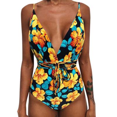 China 2021 Breathable Sexy Monokini Swimwear Women Customized High Cut Swimwear Bathing Suit Swimming Beach Wear for sale