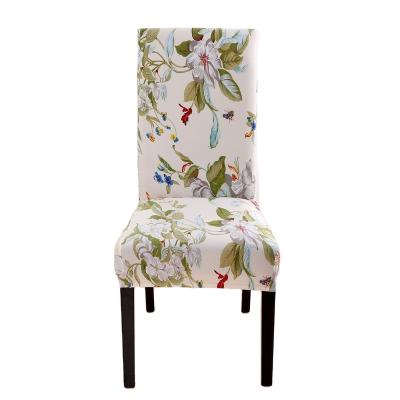 China New Durable Printed Spandex Elastic Chair Cover Stretch Dining Chair Cover Case For Chairs Dining Wedding Kitchen Banquet for sale