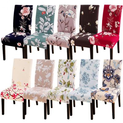 China Durable Hot Sale Prints Cover Removable Washable Short Dining Chair Cover for sale