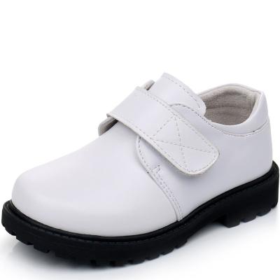 China 2021 Wholesale School Performance Baby Leather Shoes Comfortable Stylish Kids Shoes Black Breathable for sale