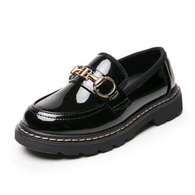 China Wholesale Deodorization Customized Kids Casual Dress Black School Shoe For Kids Girls And Boys for sale