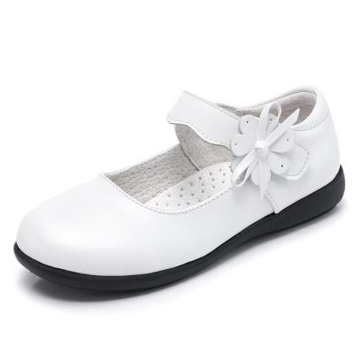 China High-heeled Children's Princess Shoes Piano Show Crystal Bow Single Shoes Catwalk Deodorization Girls' Leather Shoes for sale