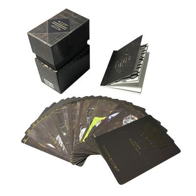 China Paper 2021 Most Popular Design Logo Full Color Paper Printing Tarot Cards With Cover And Base Box for sale