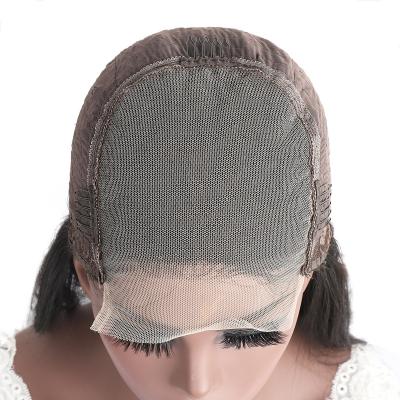 China Customized Domestic Handwoven Straight 5*5 Lace Straight Wig For Women for sale