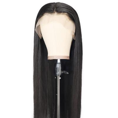 China Straight Virgin Human Hair Natural Color Human Hair Straight Lace Wig for sale