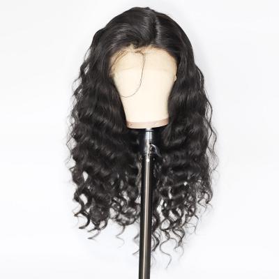 China Factory Wholesale Size 13*4 613 Hd Human Hair 13x4 Full Lace Wig Deep Loose New for sale