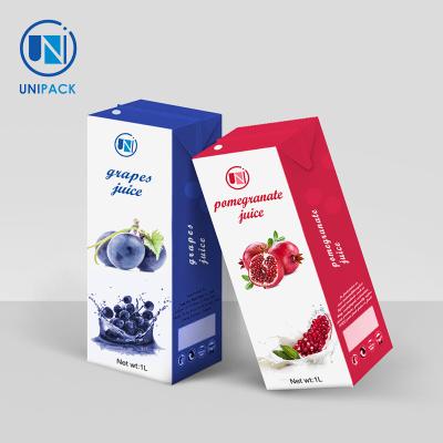 China Recyclable Strawberry Juice Carton Customized Printing waterproof for sale