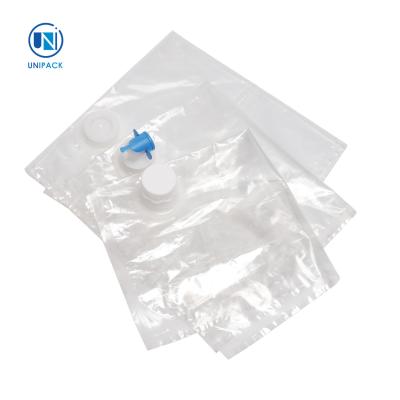 China Beverage BIB Bag Large Capacity Transparent With Spout Top for sale