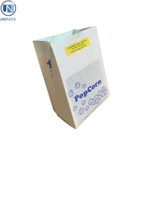 China Custom Design Greaseproof Paper Heat Seal Bags For Popcorn zu verkaufen