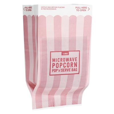 China Kraft Paper Packaging Bag For Microwave Popcorn Packaging for sale