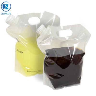 China Custom Printing Stand Up Plastic Drink Packaging Water Bags for sale